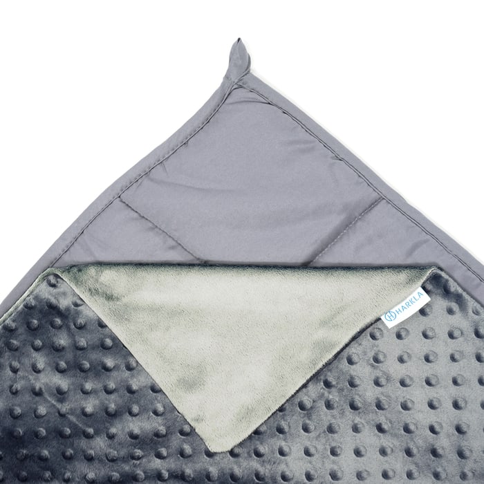 Harkla 10 Pound Weighted Blanket , Grey | SoClean Marketplace