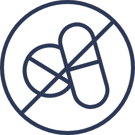 Drug-free pain relief icon