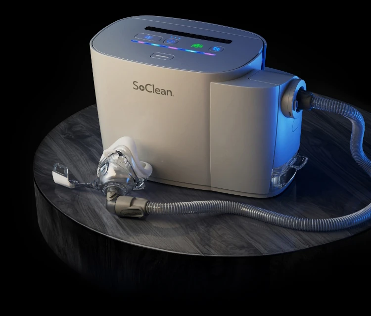 SoClean 3+ device on nightstand