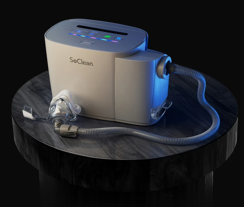 SoClean 3+ device on nightstand