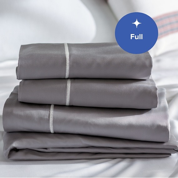 Grey Bamboo Sheet Set by Layla, Full | SoClean Marketplace
