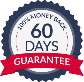 100% 90 Days Money Back Guarantee illustration icon