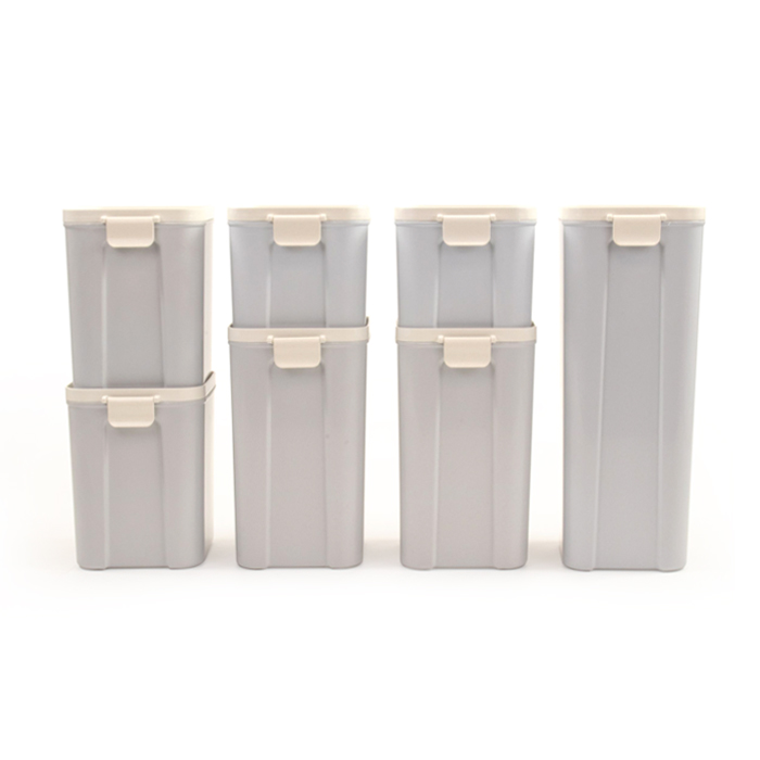 Bamboozle Astrik 7-Piece Dry Storage Canister Set - Ash | SoClean Marketplace