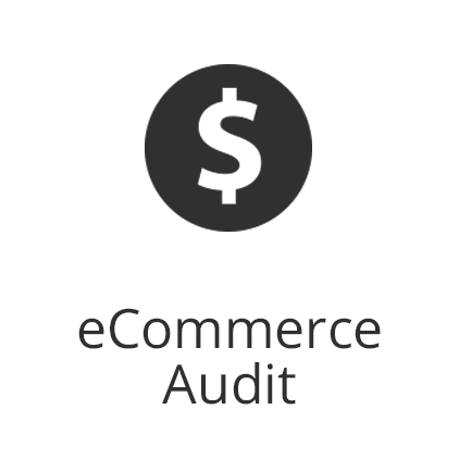 ecommerce audit and dollar sign icon