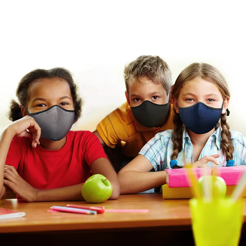 SoClean 3 Face Mask 3-Pack: Youth/Small Size, Navy/Grey/Black | SoClean