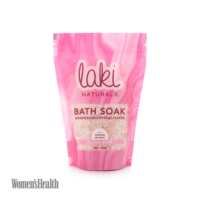 Laki Naturals Aloha Rose Magnesium Flakes Bath Soak, 16oz
