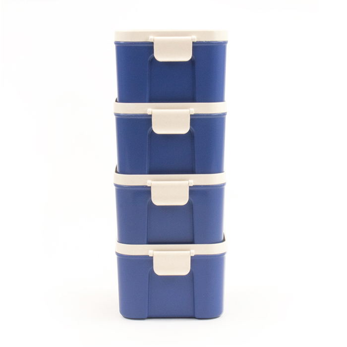 Bamboozle Astrik 4-Piece Dry Storage Canister Set - Cobalt | SoClean Marketplace