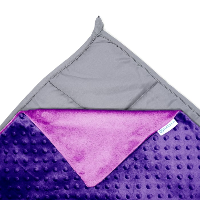 Harkla 10 Pound Weighted Blanket , Purple | SoClean Marketplace