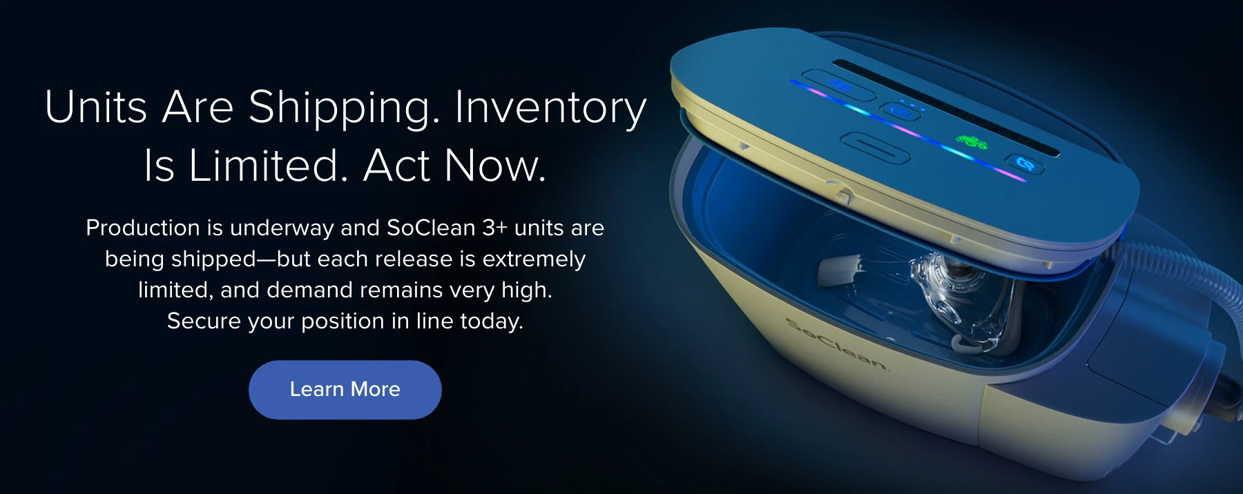 Learn more about the SoClean 3+ and reserve your spot to purchase.