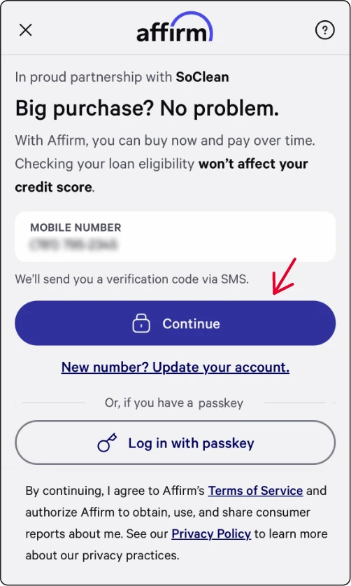 Log in or sign up for an account
