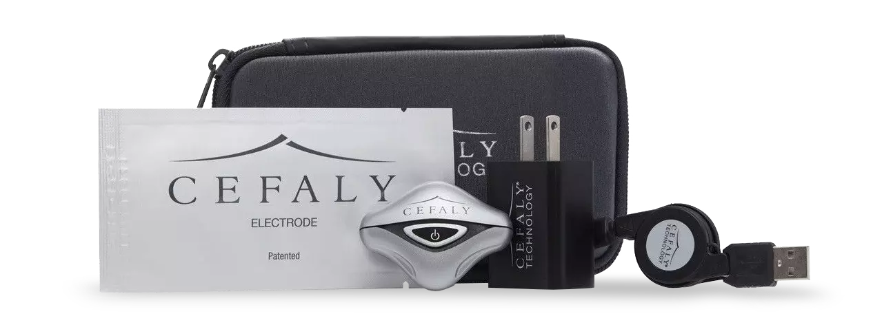What is included with the Cefaly Migraine treatment and prevention device