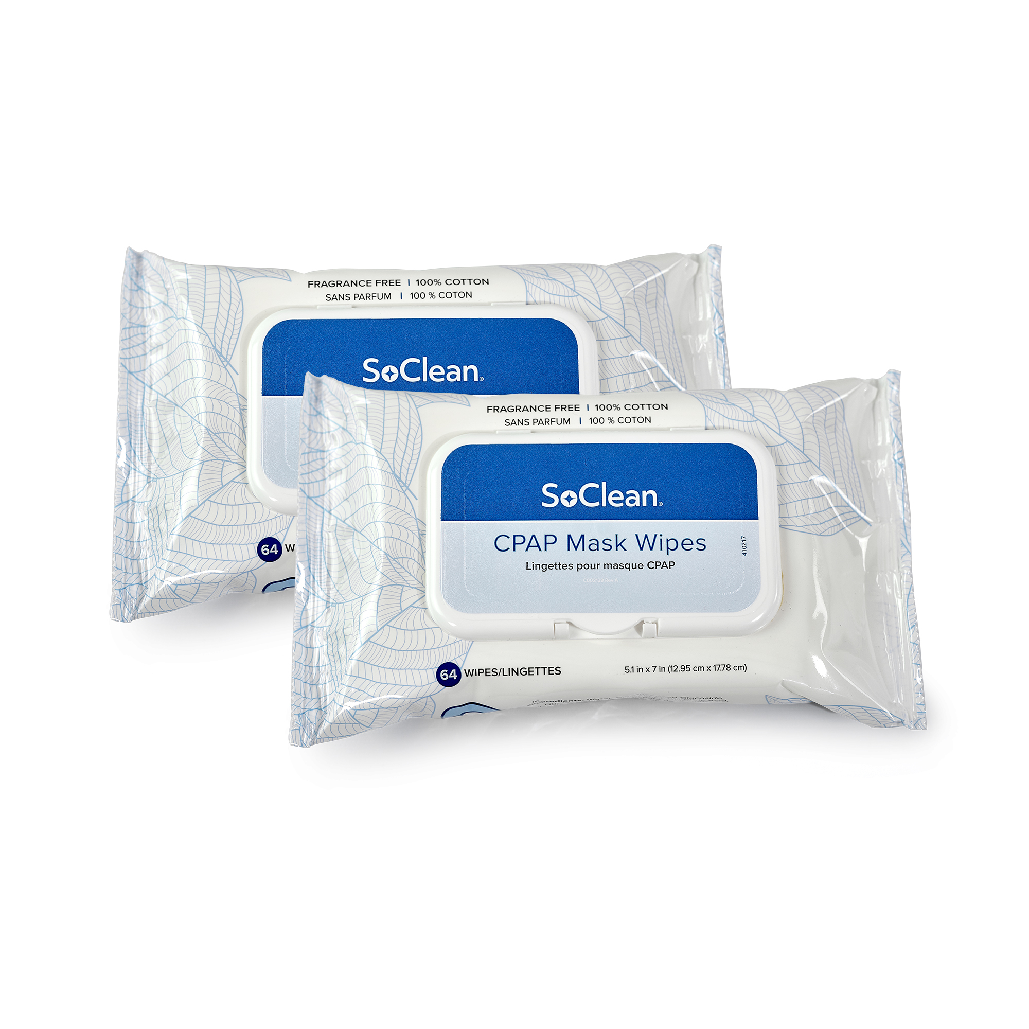 CPAP Mask Wipes - 64ct (2-Pack)