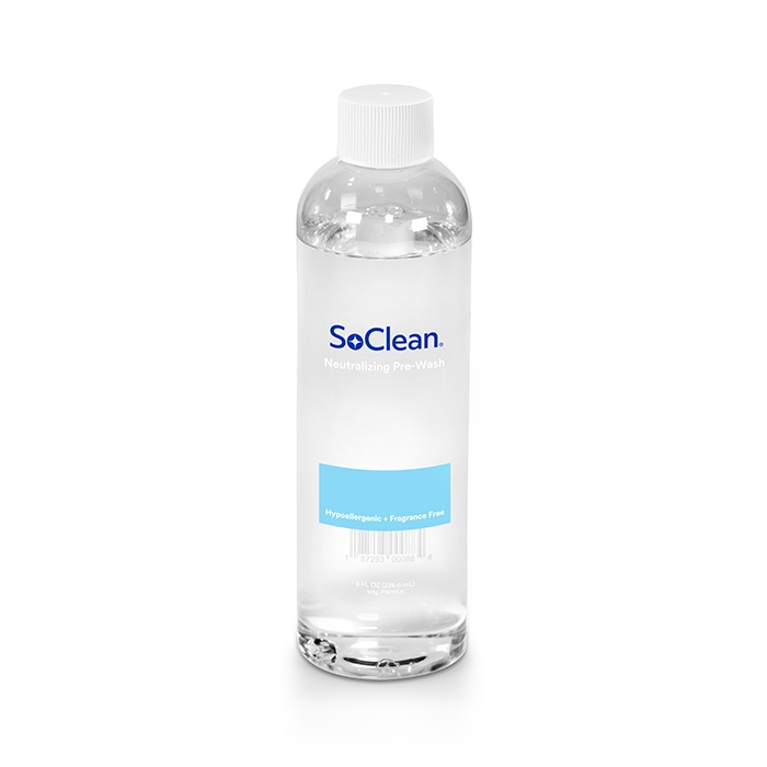 Prélavage neutralisant de 240 ml (8 oz) pour équipement PPC | Solutions de désinfection de matériel PPC SoClean | SoClean Canada Québécois
