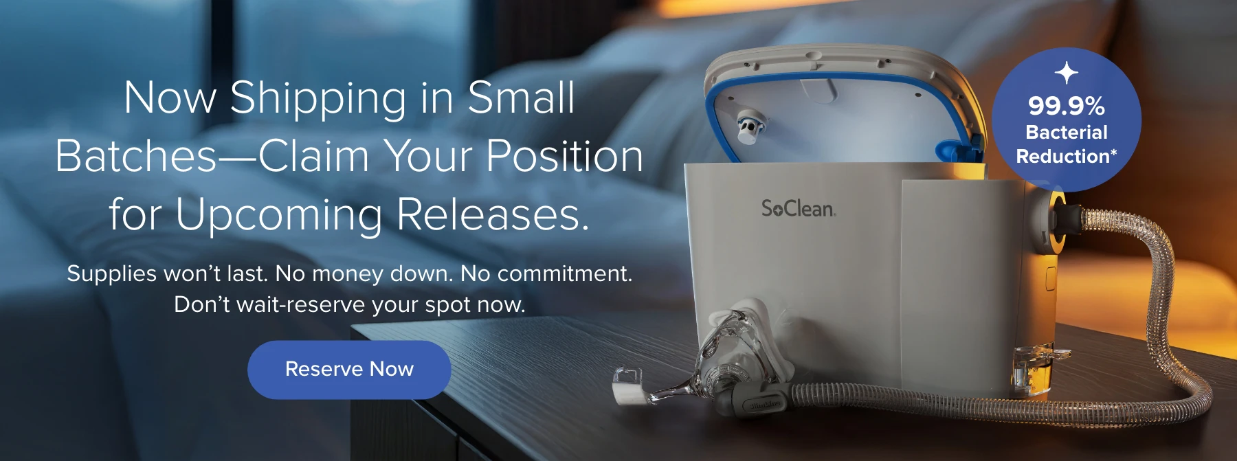 Introducing the FDA-Cleared SoClean 3+.