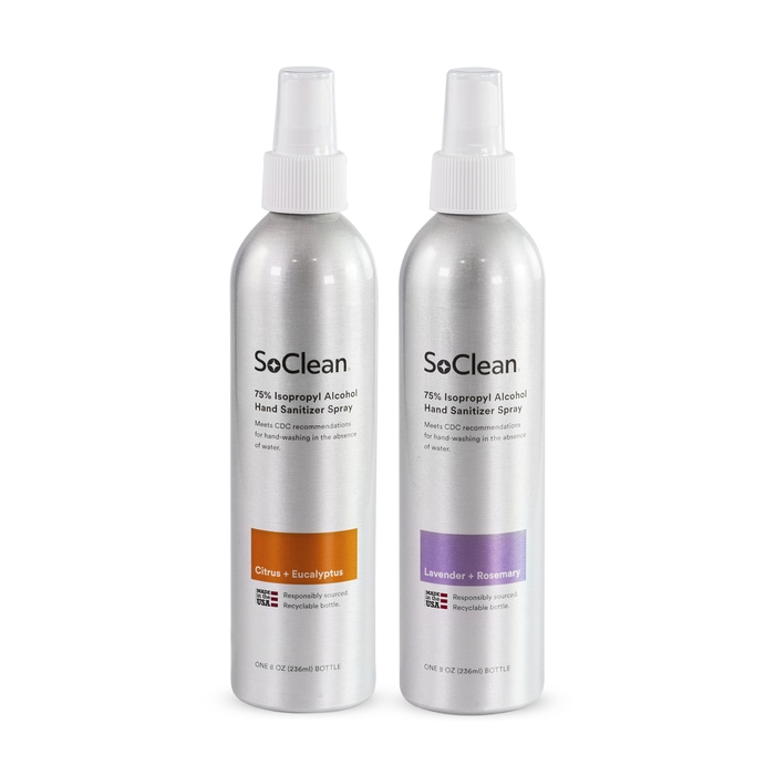 SoClean Hand Sanitizer Spray: Variety 2-Pack