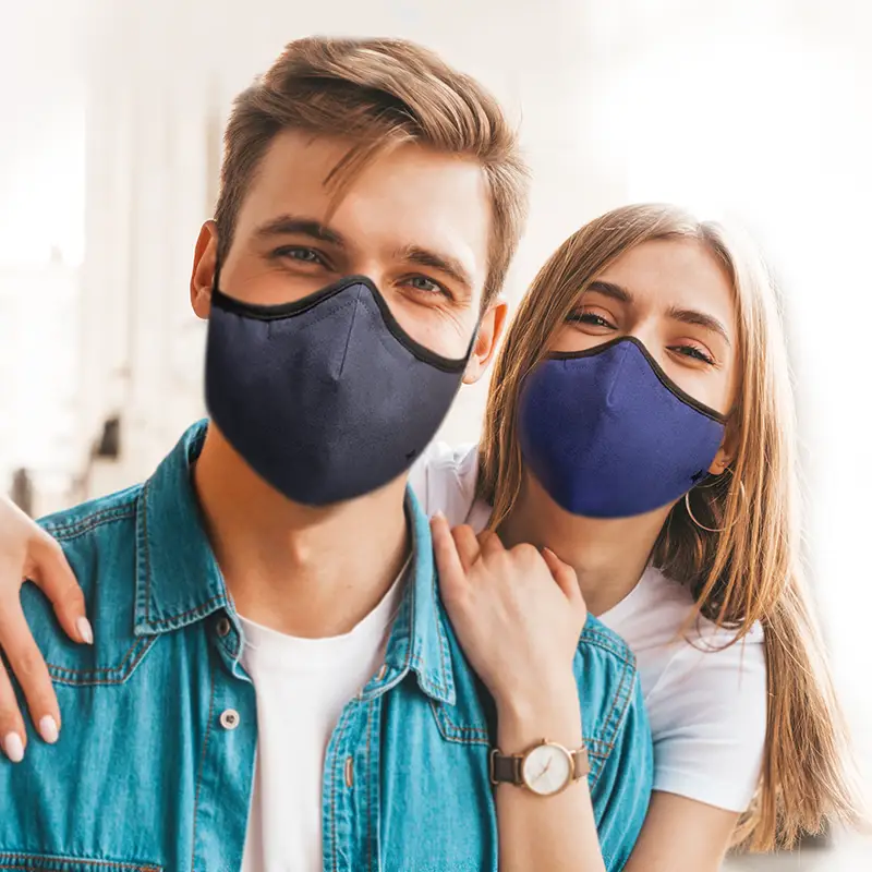 SoClean 3 Face Mask 3-Pack: Adult Size, Grey/Black/Blue | SoClean 