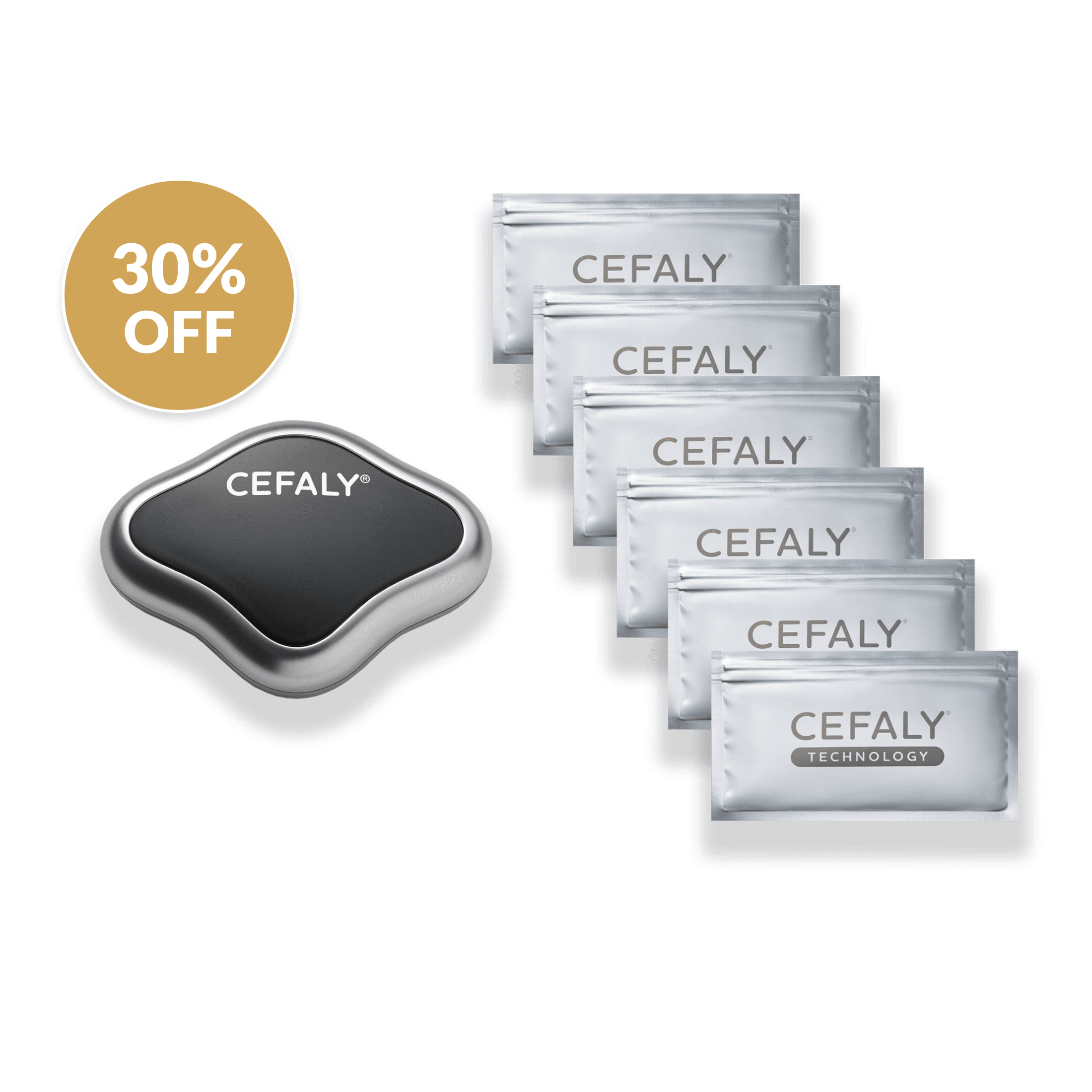 What is included with the Cefaly Migraine treatment and prevention device 1