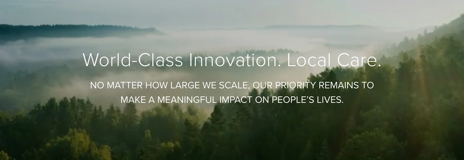 SoClean: World-Class innovation. Local Care. - our values.