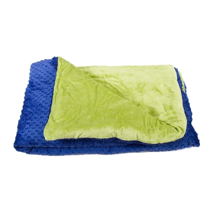 Harkla 7 Pound Blue Weighted Blanket , Blue | SoClean Marketplace