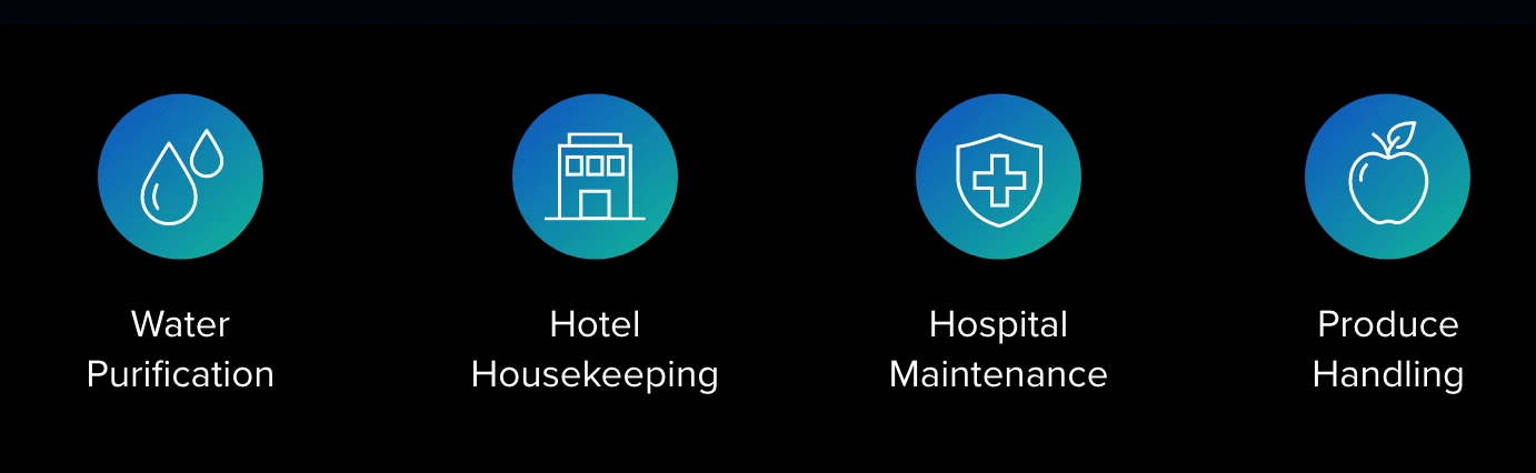 Ozone is used in many industries.