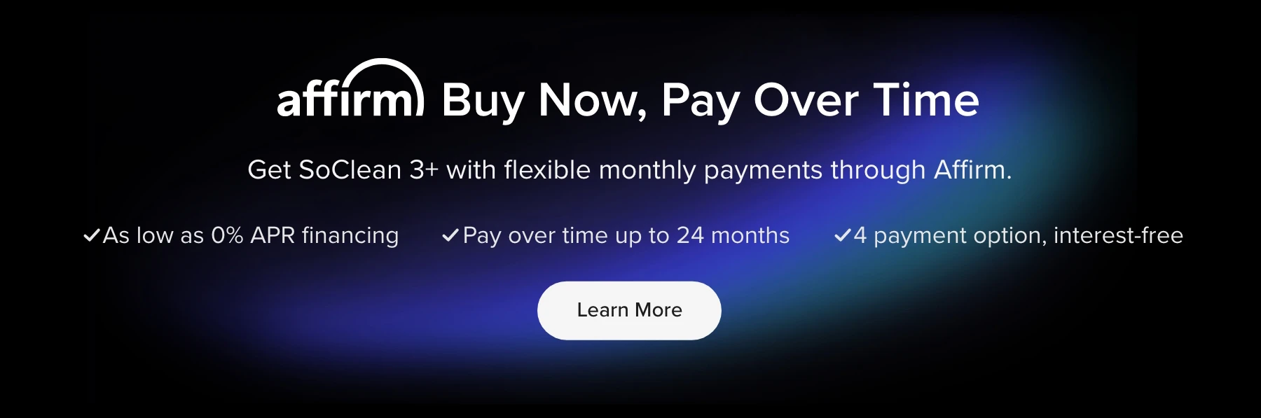 Learn More about financing with Affirm.
