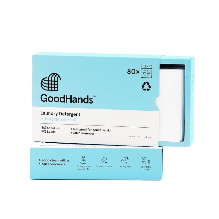 GoodHands Laundry Detergent Sheets - Unscented with Stain Remover - 160 Loads