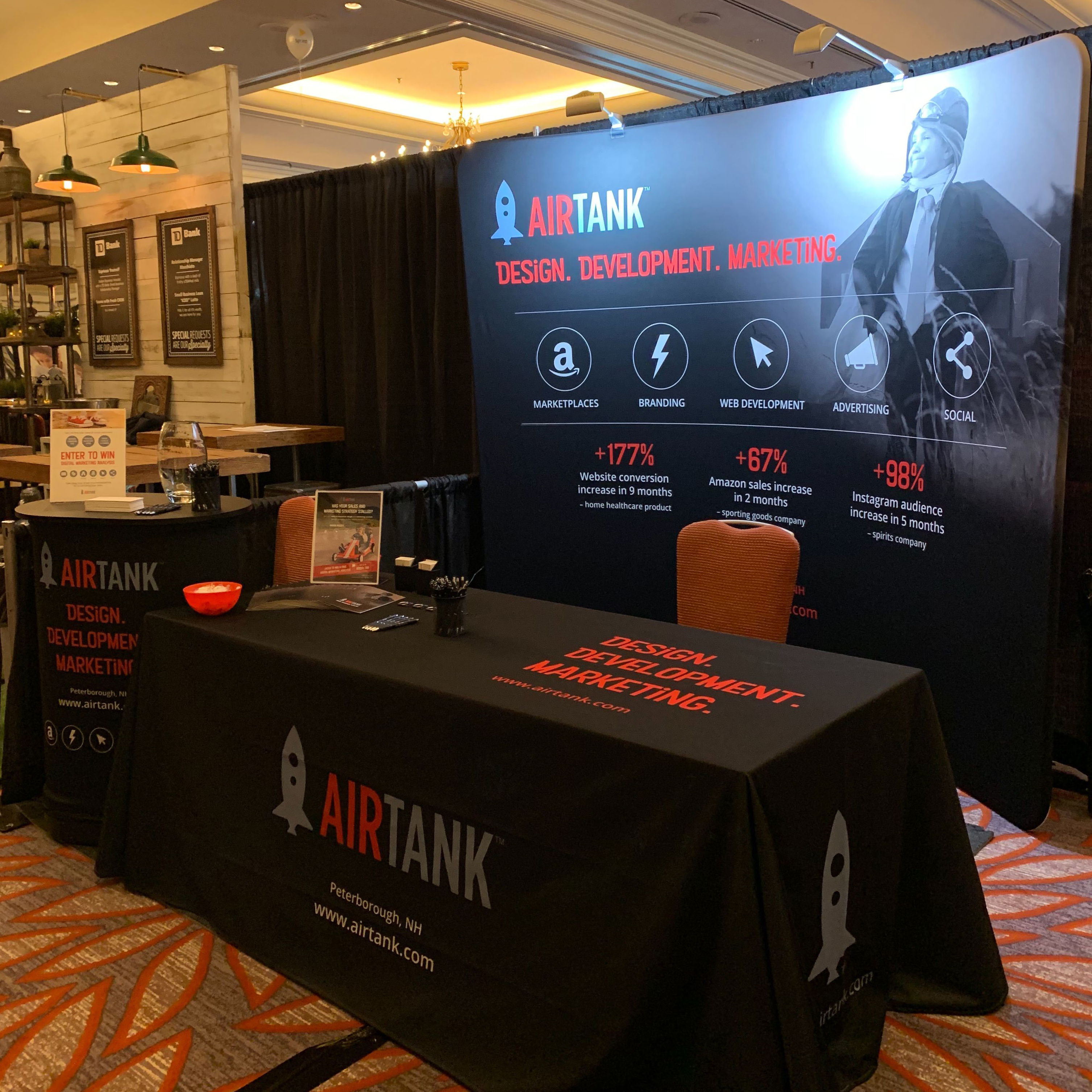 Airtank booth at Small Business Expo in Boston