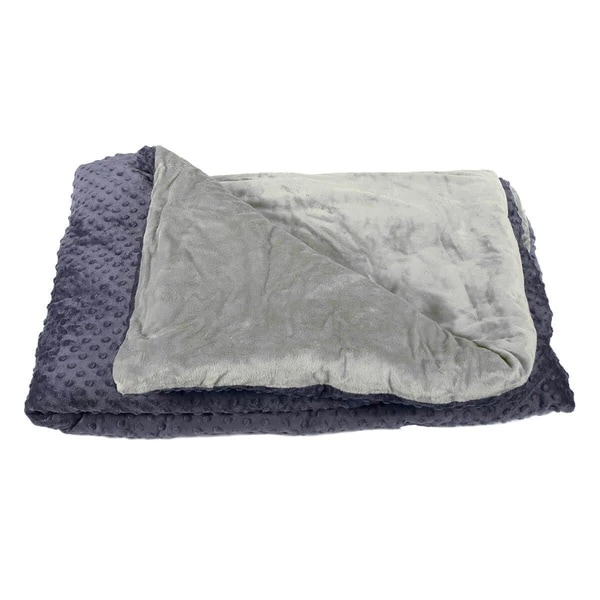 Harkla 7 Pound Blue Weighted Blanket , Grey | SoClean Marketplace