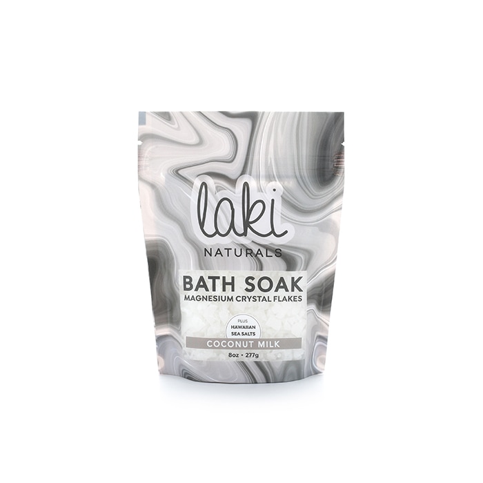 Laki Naturals Coconut Magnesium Flakes Bath Soak, 8oz