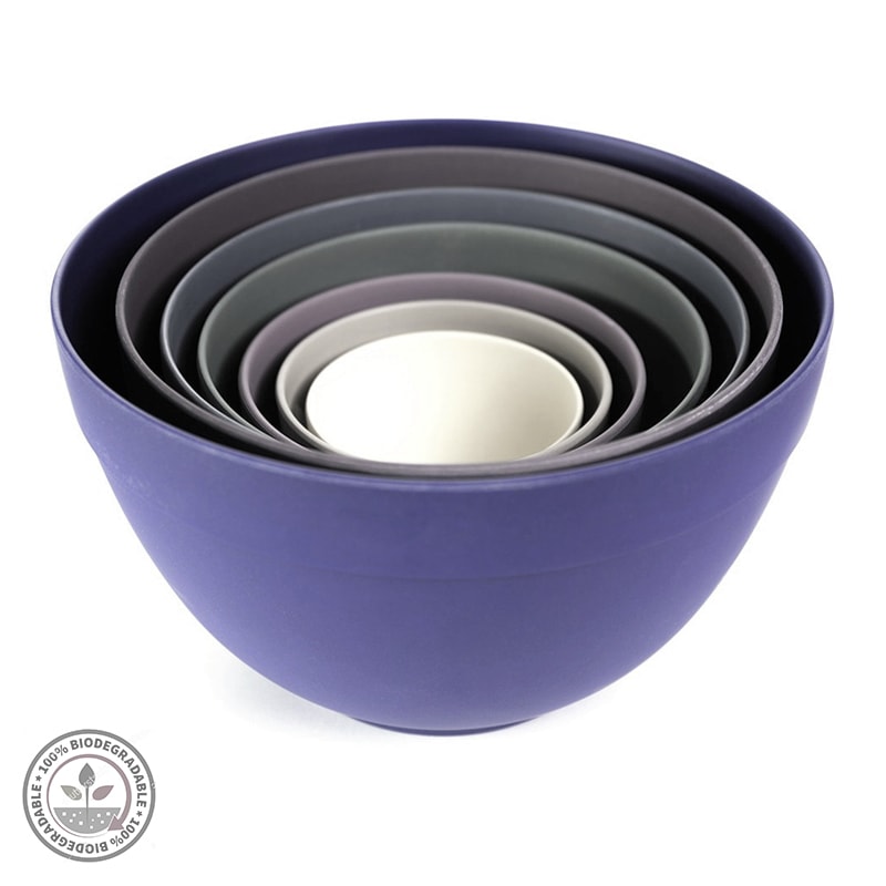 Bamboozle Astrik 7-Piece Nesting Bowl Set, Thistle | SoClean Marketplace
