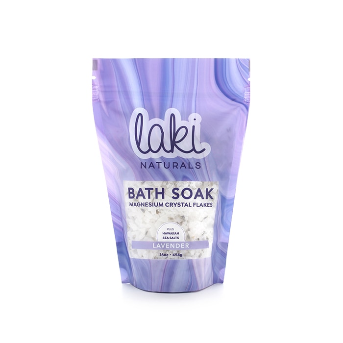 Laki Naturals 16 oz Lavender Magnesium Flakes Bath Soak