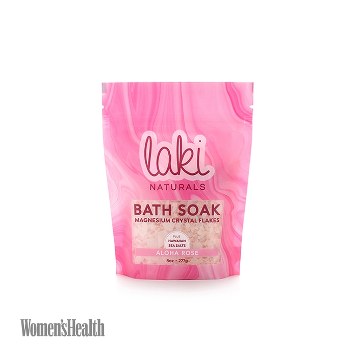 Laki Naturals Aloha Rose Magnesium Flakes Bath Soak, 8oz | SoClean Marketplace