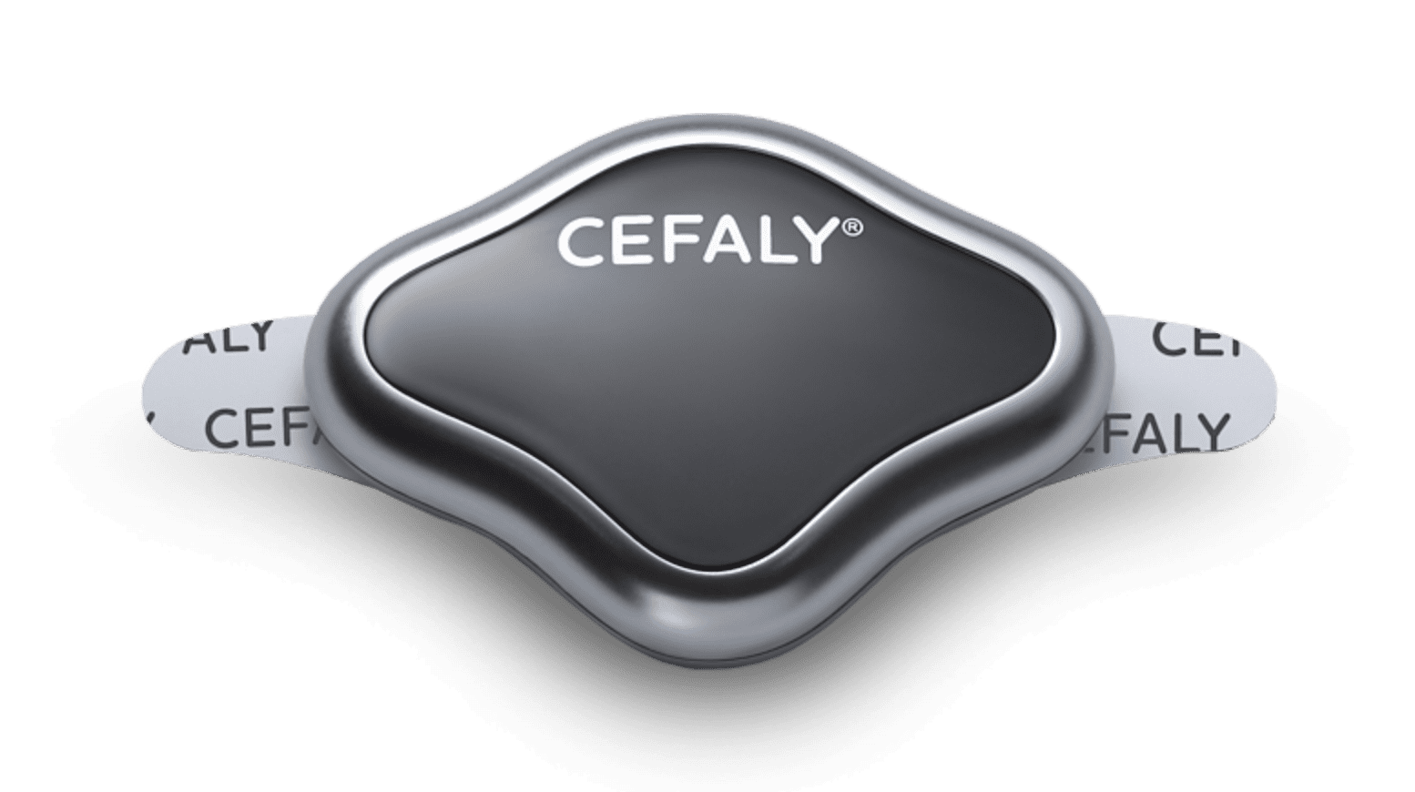Dispositivo CEFALY para el tratamiento y la prevención de migrañas con electrodo apoyado en un escritorio 5