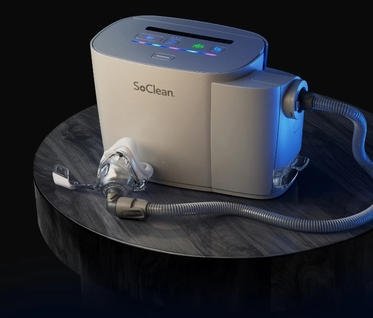SoClean 3+ device on nightstand