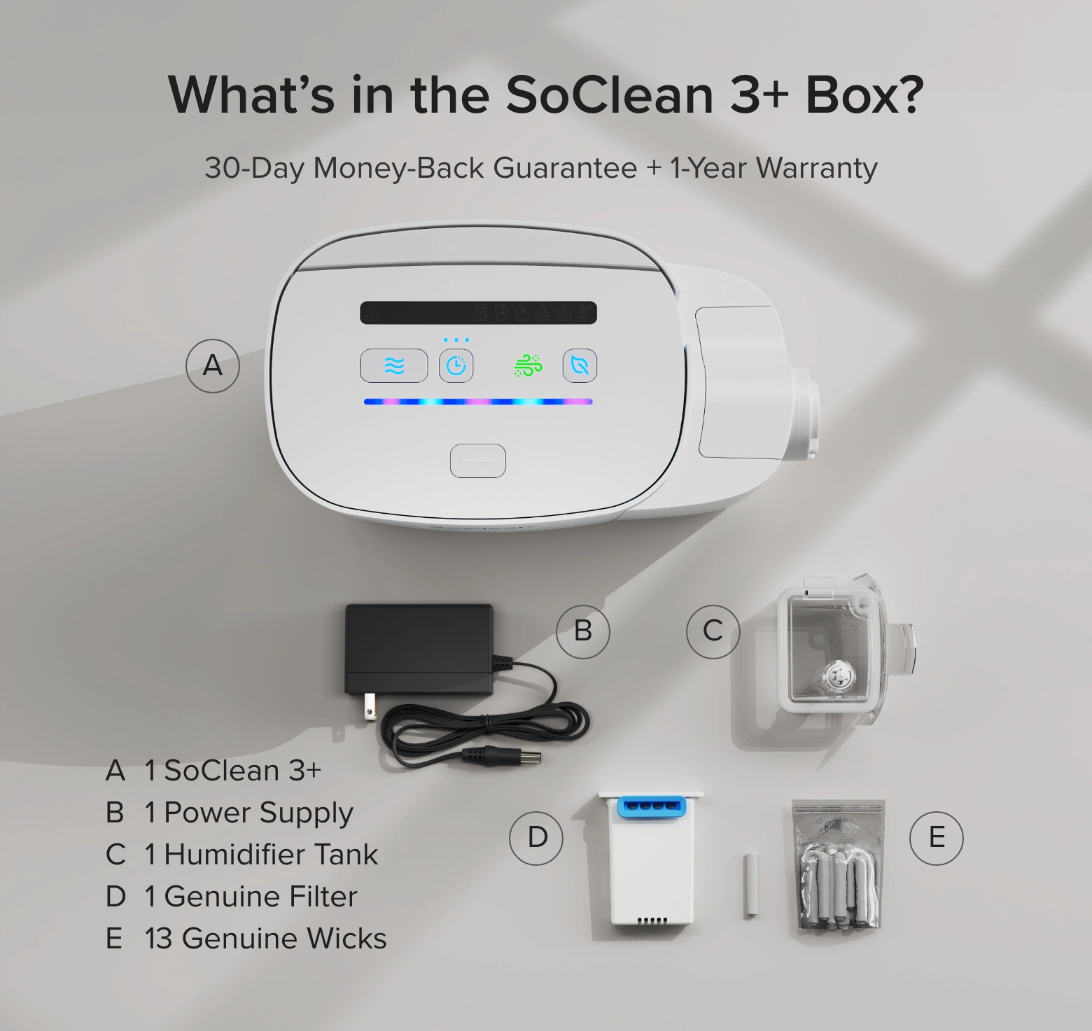 SoClean 3+ - What's in the box?