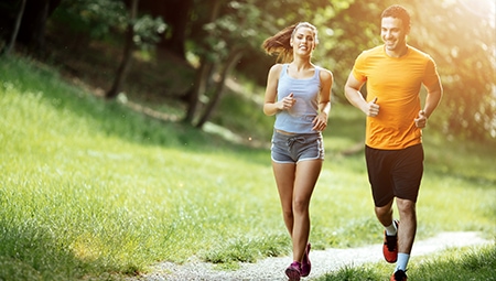 People jogging for healthy living.