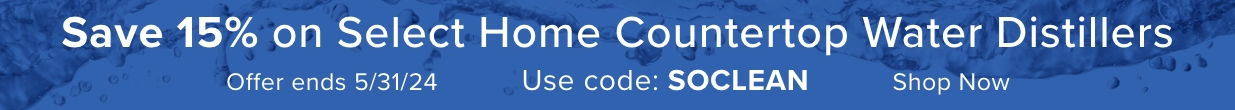 Save 15% on Countertop Water Distillers from H2O Labs.