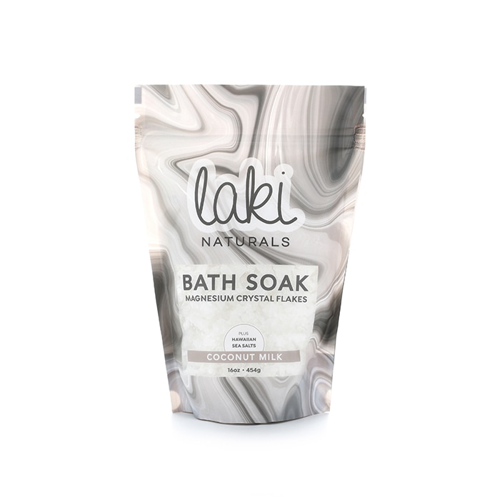 Laki Naturals Coconut Magnesium Flakes Bath Soak, 16oz