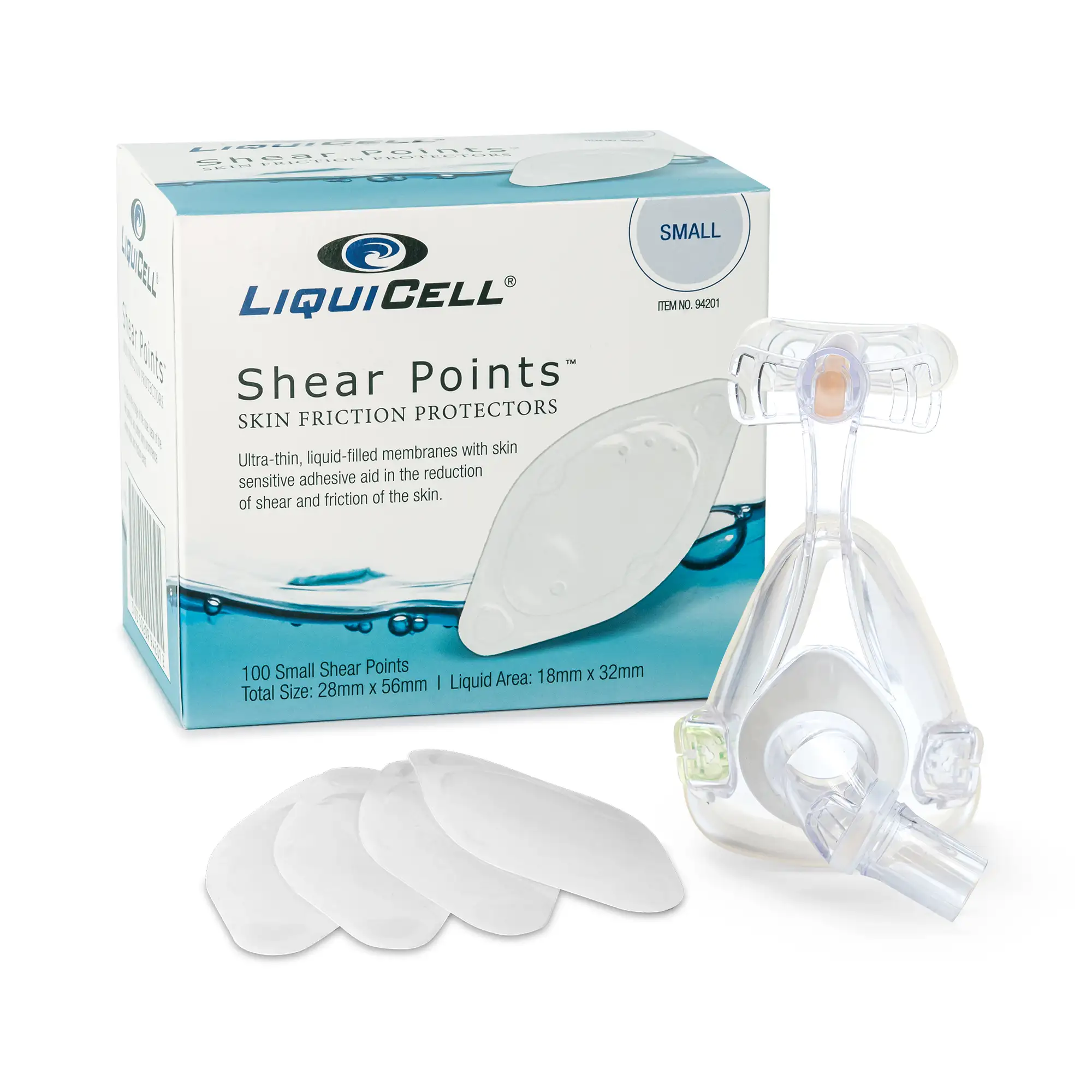 
                
                  LiquiCell Shear Points, 100 Skin Friction Protectors, Small
                
              