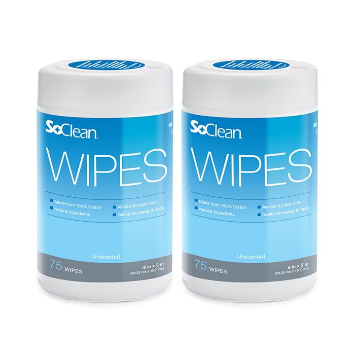 Unscented Wipes 2 Pack  | SoClean - Fast and Easy Sleep Equipment Maintenance