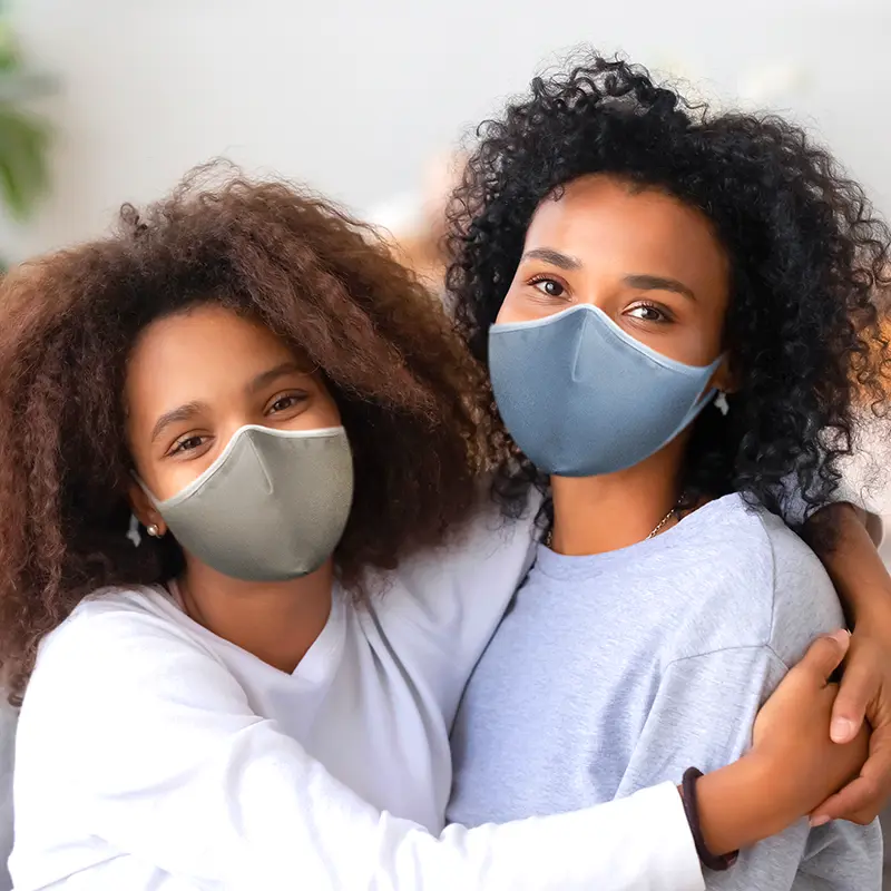 SoClean 3 Face Mask 3-Pack: Youth/Small Size, Sand/Sky/Pewter