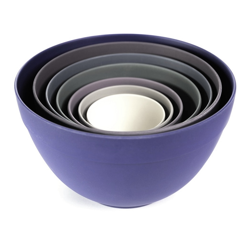 Bamboozle Astrik 7-Piece Nesting Bowl Set, Thistle | SoClean Marketplace